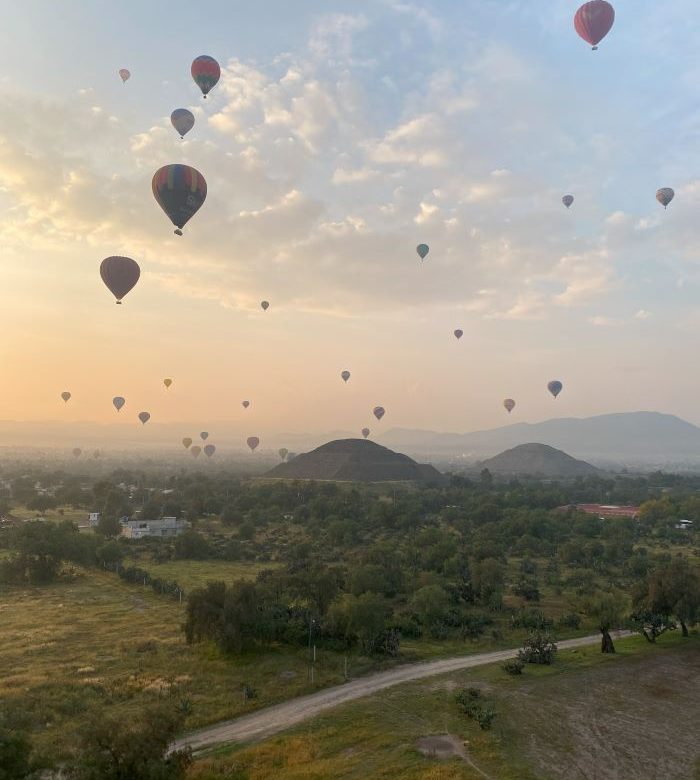 pyramids and balloons